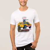 Sterkte door opoffering wit Tri-Blend shirt (Voorkant)