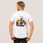 Sterkte door opoffering wit Tri-Blend shirt (Achterkant volledig)