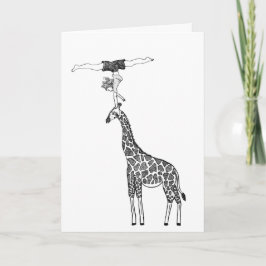 Sterkte en balans op een Giraffe - kaart