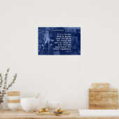 Sterkte en binnenste schoonheid! poster (Keuken)