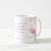 Sterkte en eerbetoon 31 pastebloemen koffiemok (Voorkant rechts)