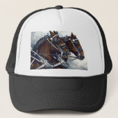 Sterkte en glorie - Percheron Horses Trucker Pet (Voorkant)