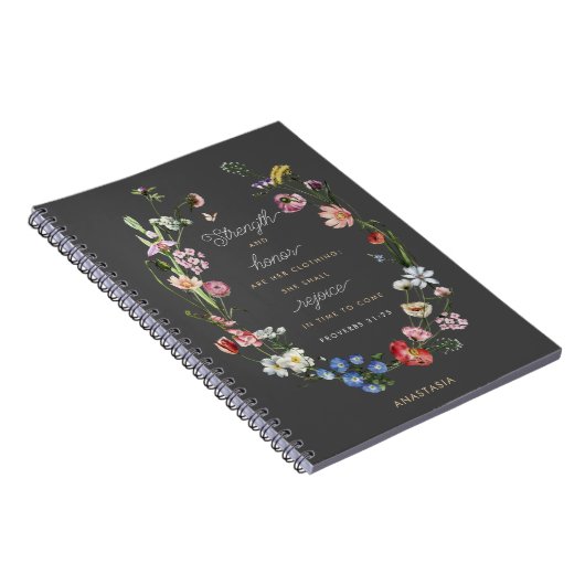 Sterkte- en hondenbloemen Provers 31 Christelijk Notitieboek (Rechterzijde)
