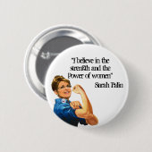 Sterkte en kracht van vrouwelijke Button (Voorkant /achterkant)