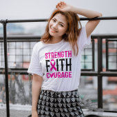 Sterkte en moed t-shirt