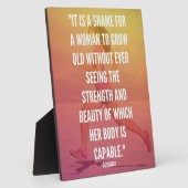 Sterkte en schoonheid - Werkomgeving voor vrouwen Fotoplaat (Zijkant)