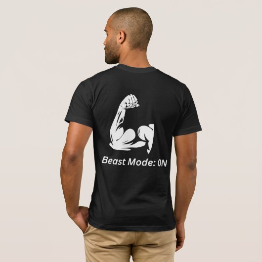 Sterkte en vastberadenheid in één T-shirt (Achterkant volledig)