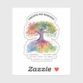 Sterkte en veerkracht Positieve bevestiging Sticker (Vel)