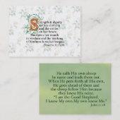 Sterkte en waardigheid en moed visitekaartje (Voorkant / Achterkant)