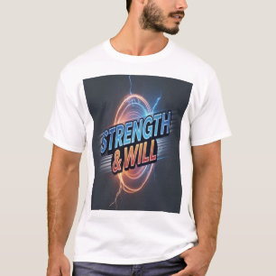 Sterkte en wil t-shirt