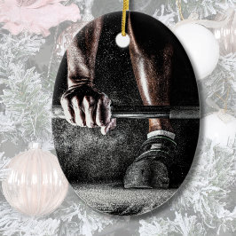 Sterkte Fitness Gewichtheffen Barbell Gym Keramisch Ornament