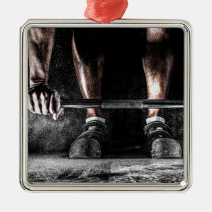 Sterkte Fitness Gewichtheffen Barbell Gym Metalen Ornament
