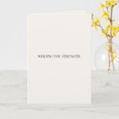 Sterkte Gewenst – Condoleance & Steun Kaart (Gele Bloem)