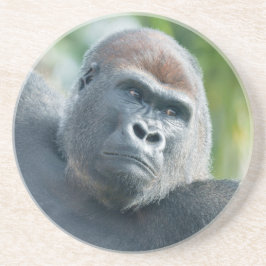 Sterkte - Gorilla zijdelingse blik Zandsteen Onderzetter