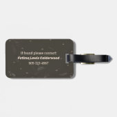 Sterkte grote arcana tarotkaart leeuw bagagelabel (Achterkant horizontaal)