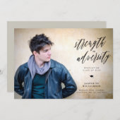 Sterkte in aankondiging van het Afstuderen van de  (Voorkant / Achterkant)