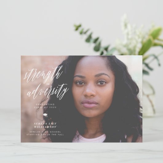 Sterkte in aankondiging van het Afstuderen van de  (Staand voorkant)