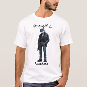 Sterkte in Aantallen Wolf Warrior T-shirt