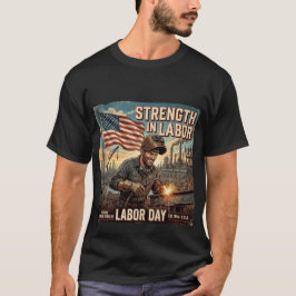 Sterkte in Arbeid - Amerikaanse Arbeider Tribut T-shirt