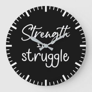 Sterkte in de strijd Gym Hustle Succes Motivatie Grote Klok