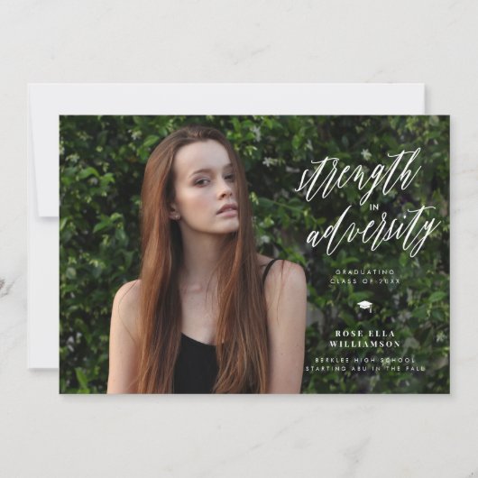 Sterkte in de Uitnodiging van het Afstuderen van d (Voorkant)