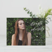 Sterkte in de Uitnodiging van het Afstuderen van d (Staand voorkant)