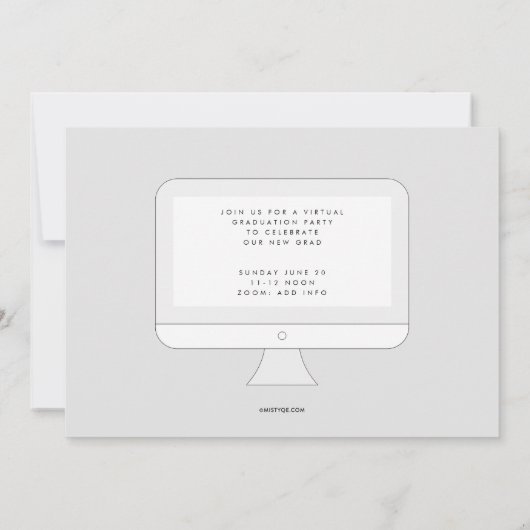 Sterkte in de Uitnodiging van het Afstuderen van d (Achterkant)