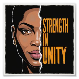 Sterkte in eenheid - empowerment van Afrikaanse ku Foto Afdruk