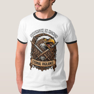 Sterkte in eer eeuwige waakzaamheid adelaar t-shirt
