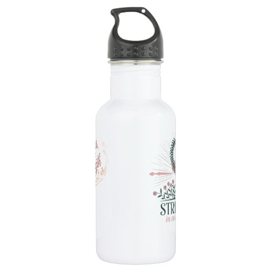 Sterkte in elke kromme waterfles  (Achterkant)