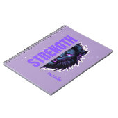 Sterkte in het geloof Leeuw & Kruis Embleem Notitieboek (Linkerzijde)