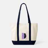 Sterkte in het geloof Leeuw & Kruis Embleem Tote Bag (Achterkant)