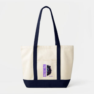 Sterkte in het geloof Leeuw & Kruis Embleem Tote Bag
