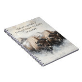 Sterkte in het Storm: Bison Notitieboek (Rechterzijde)