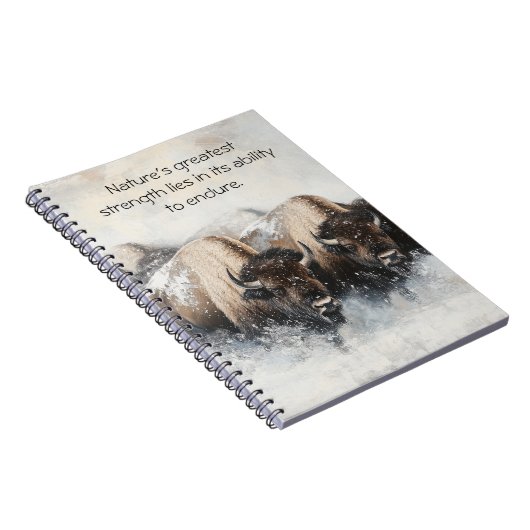 Sterkte in het Storm: Bison Notitieboek (Rechterzijde)