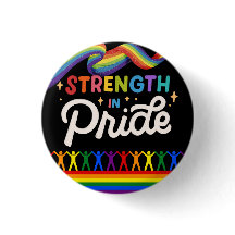 Sterkte in Pride Button