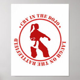 Sterkte in Sereniteit: Karate Motivatie Poster