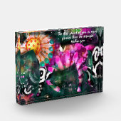 Sterkte Inspirerend Abstracte grillige paard Fotoblokken (Links)