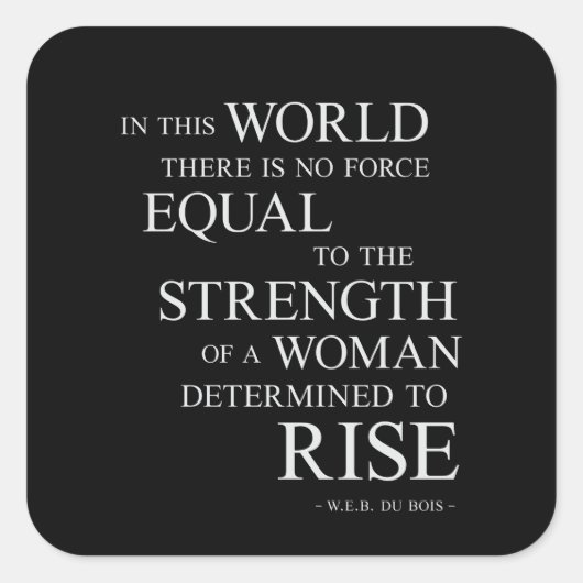 Sterkte Inspirerend Motivatie prijsopgave voor vro Vierkante Sticker (Voorkant)