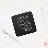 Sterkte Inspirerend Motivatie prijsopgave voor vro Vierkante Sticker (Envelop)