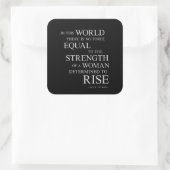 Sterkte Inspirerend Motivatie prijsopgave voor vro Vierkante Sticker (Tas)