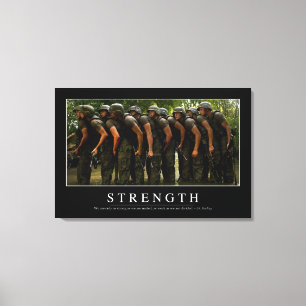Sterkte: Inspirerend prijsopgave Canvas Afdruk