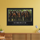 Sterkte: Inspirerend prijsopgave Canvas Afdruk (Insitu (Woonkamer))