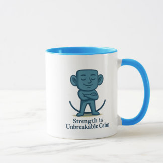 Sterkte is Onbreekbare Rust - Motivatie Mok