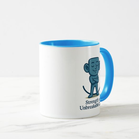 Sterkte is Onbreekbare Rust - Motivatie Mok (Voorkant rechts)