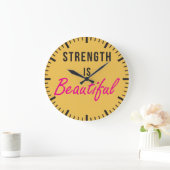 Sterkte is prachtig - Vrouw gym Motivation Grote Klok (Huis)