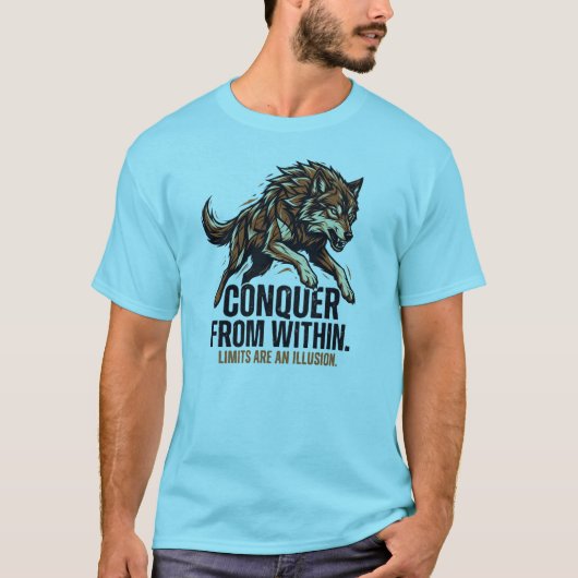 Sterkte Is Uithoudingsvermogen Wolf T-Shirt – Over (Voorkant)