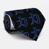 Sterkte Japanse Kanji Symbol Stropdas (Opgerold)