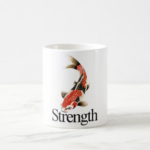 Sterkte Japanse Koi-symbool voor dagelijkse motiva Koffiemok
