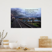 Sterkte komt van het streven... Motivatie poster (Keuken)